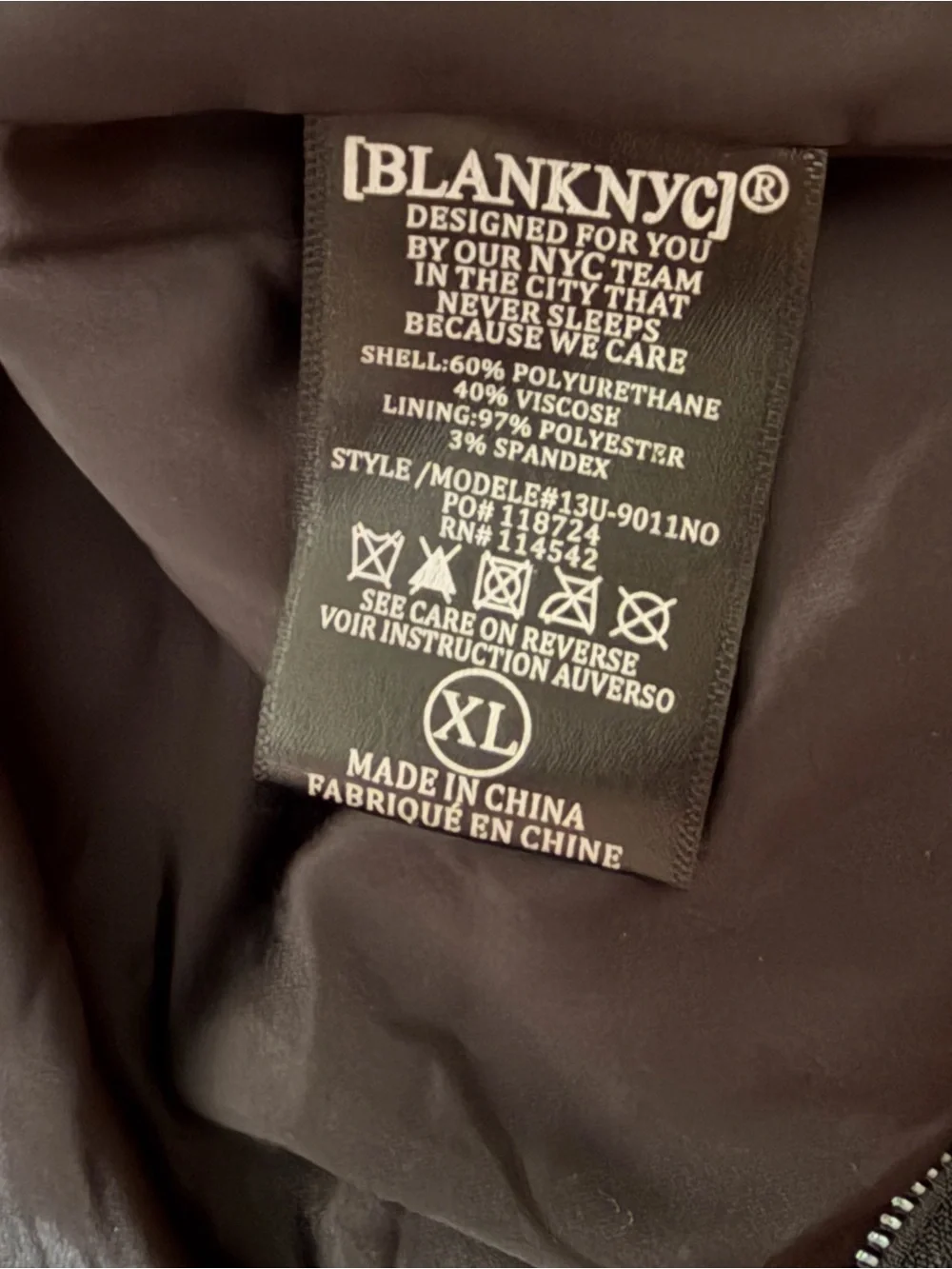 BLANKNYC Black Moto Jacket – XL – Like New